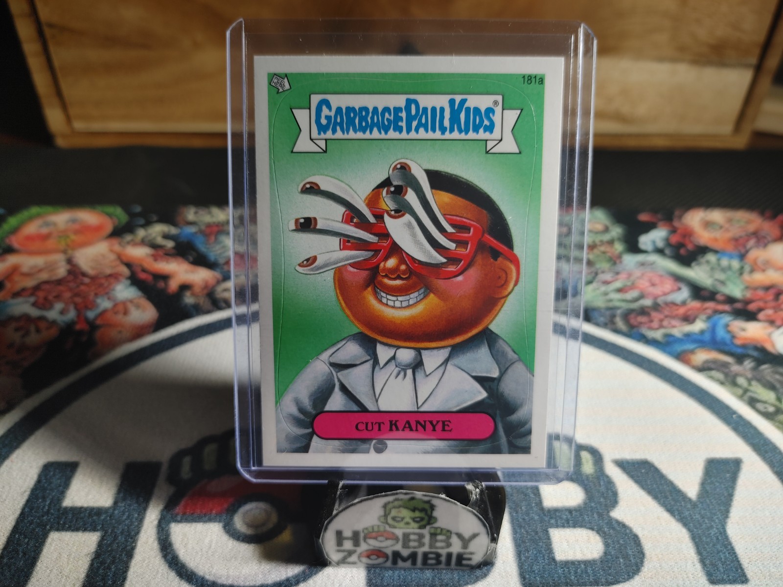 Kanye West Parody Ye Topps Garbage Pail Kids Card 2013 Cut Kanye