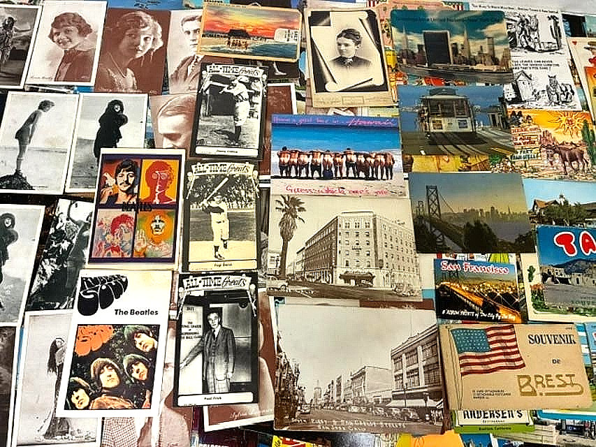 Over 650 Lot Vintage Picture Postcards Valintine, Planes, Christmas, Movie Stars