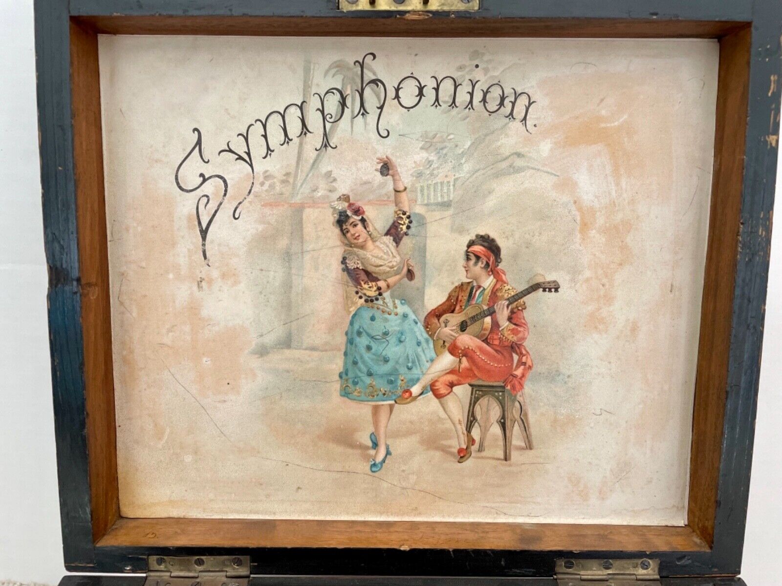 Vintage 1880s Antique Symphonion Music Box Brevette Plays Great