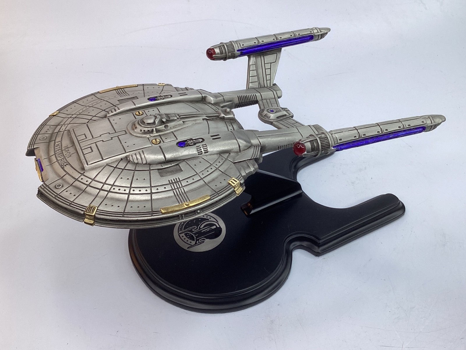 RARE 2002 Franklin Mint Star Trek Enterprise NX-01 Pewter 9