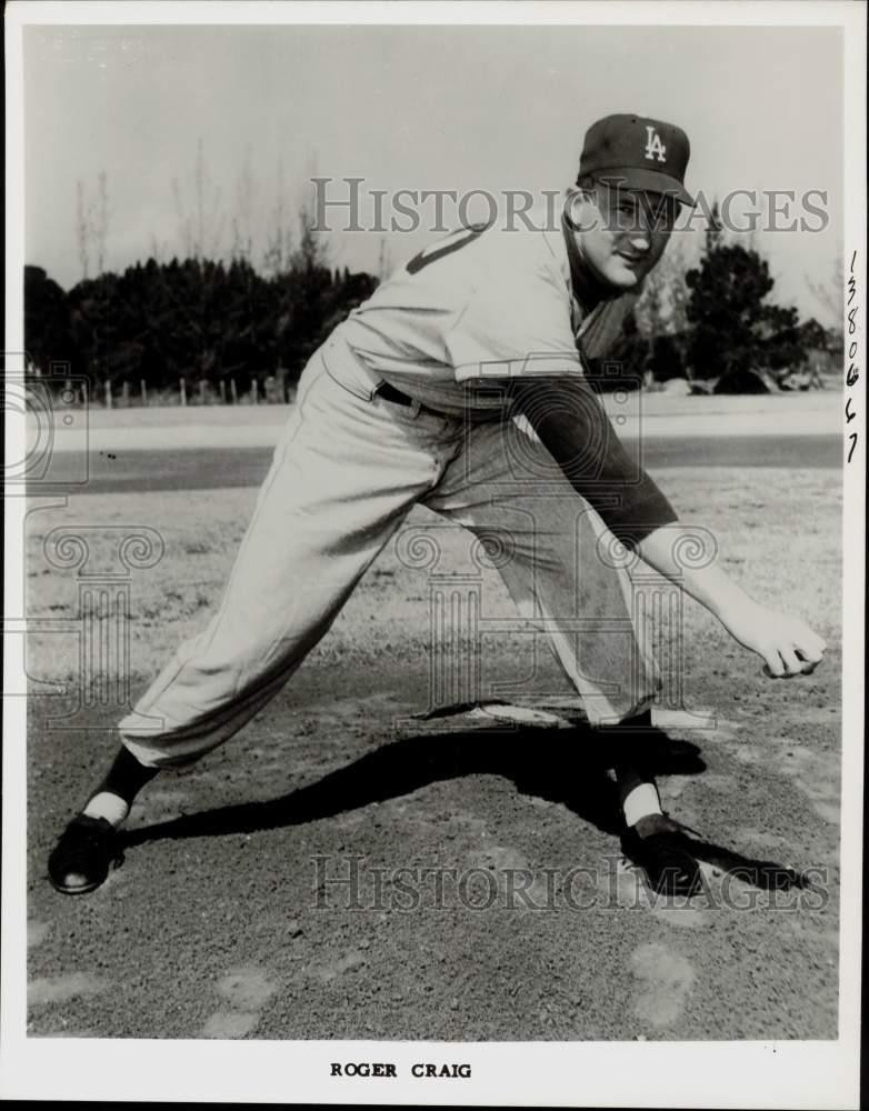 Press Photo Los Angeles Dodgers Baseball Player Roger Craig - kfx07021