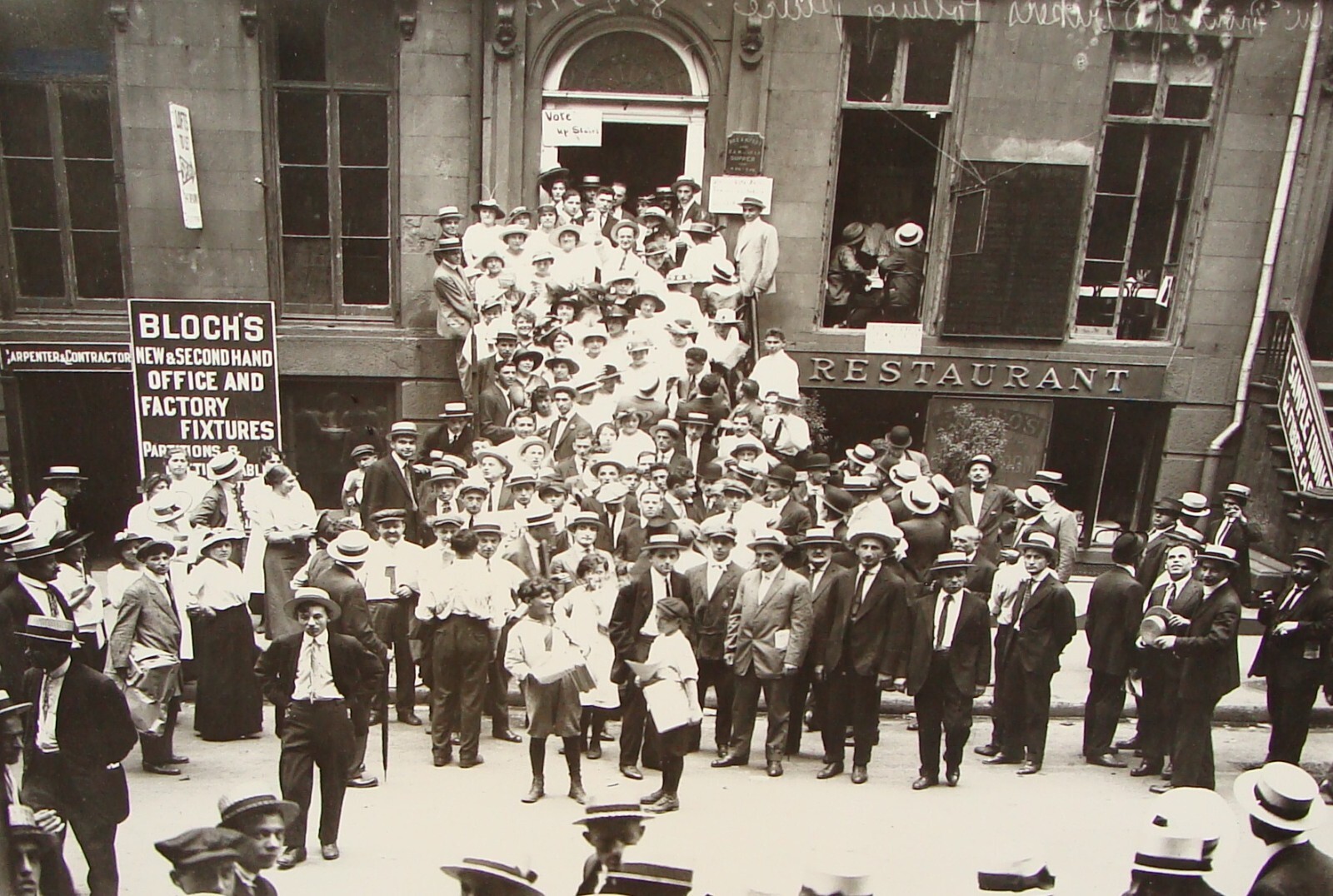 Photo Print, 1915 American Jewish Judaica United States NY Labor Garment Workers Photo Print, 1915 American Jewish Judaica United States NY Labor Garment Workers