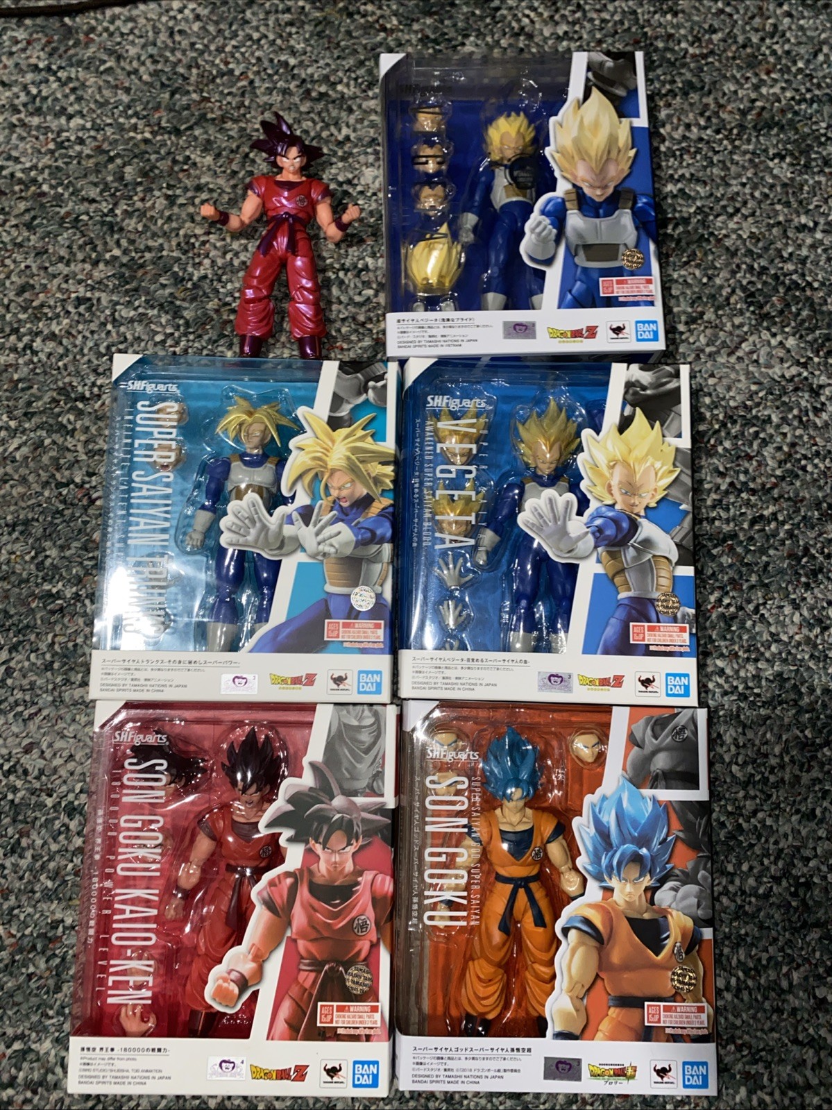 Lot of 6 Dragonball S.H. Figurearts 