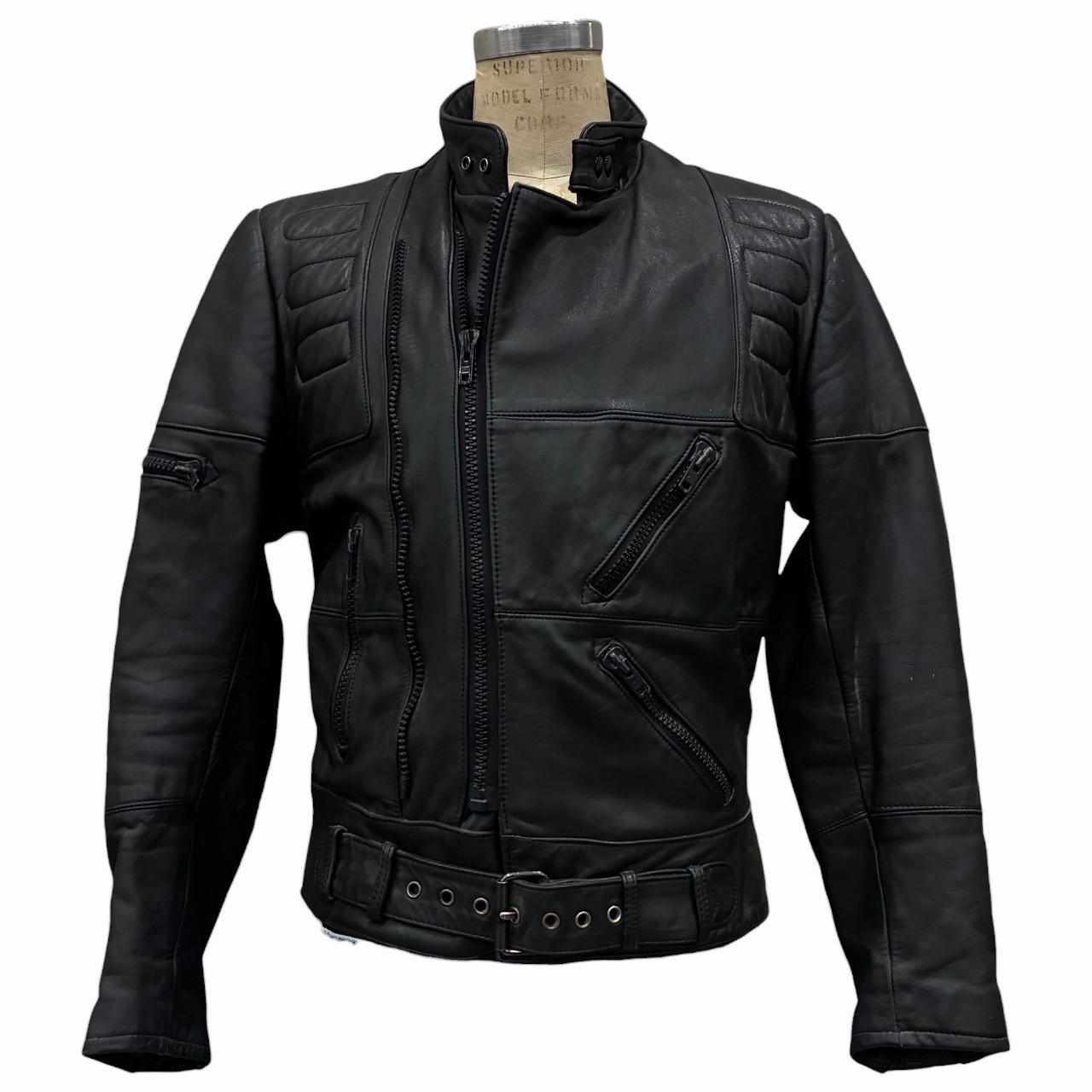 Vintage Hein Gericke Harley Davidson Leather Motorcycle Jacket 42R Padded
