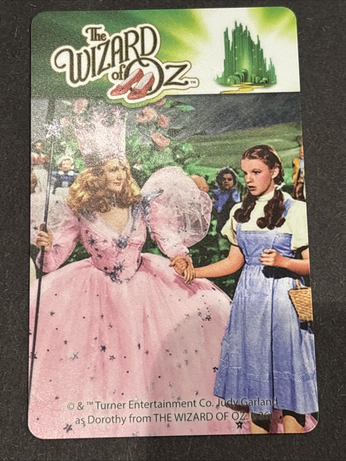 Wizard of Oz “Glinda / Dorothy” Coin Pusher Card “RARE” - No barcodes-