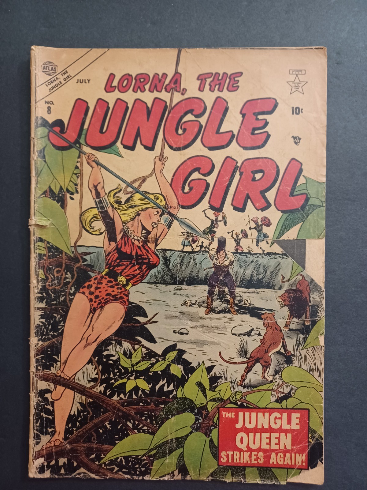 Lorna the Jungle Girl #8 - Atlas - 1954 - GD Lorna the Jungle Girl #8 - Atlas - 1954 - GD