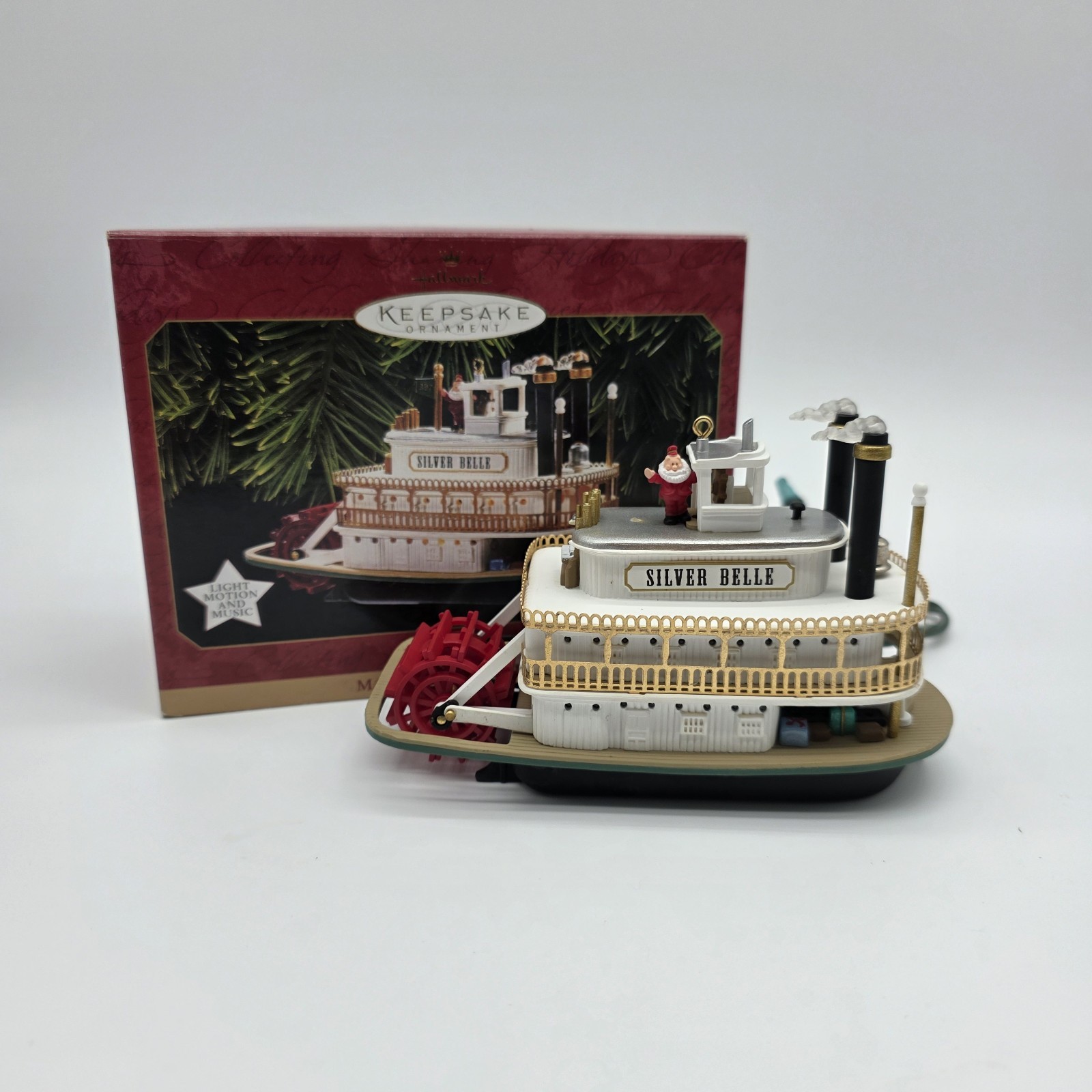 1997 Hallmark Keepsake Ornament - Santas Showboat - QLX7465 - Light Motion Music