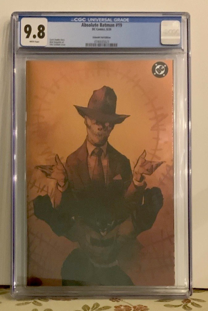 ABSOLUTE BATMAN 19 OTTO SCHMIDT FOIL VAR 1st ABSOLUTE SCARECROW LTD 999 CGC 9.8