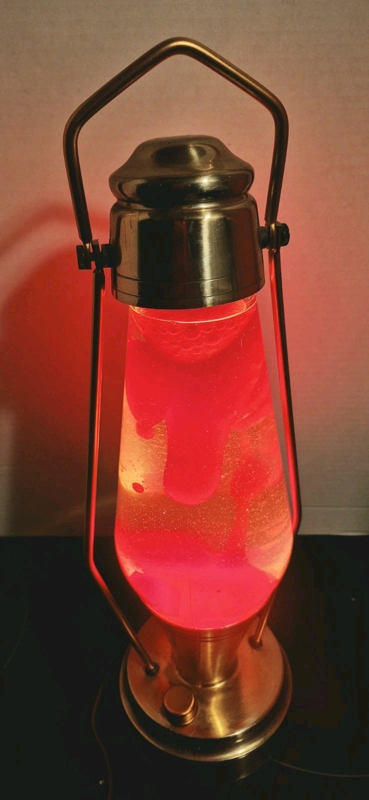 1970 Lava Coachlite Lava Lite Model 6000 Lantern Lava Lamp Brass Working MCm 18\