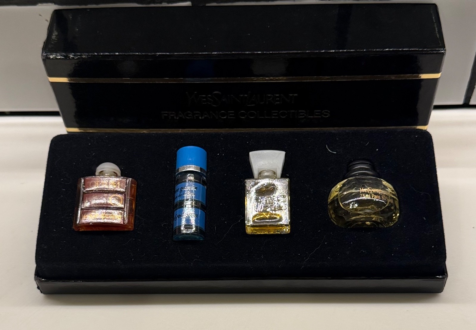 VINTAGE 4 pc  YSL Gift Set Mini Fragrances