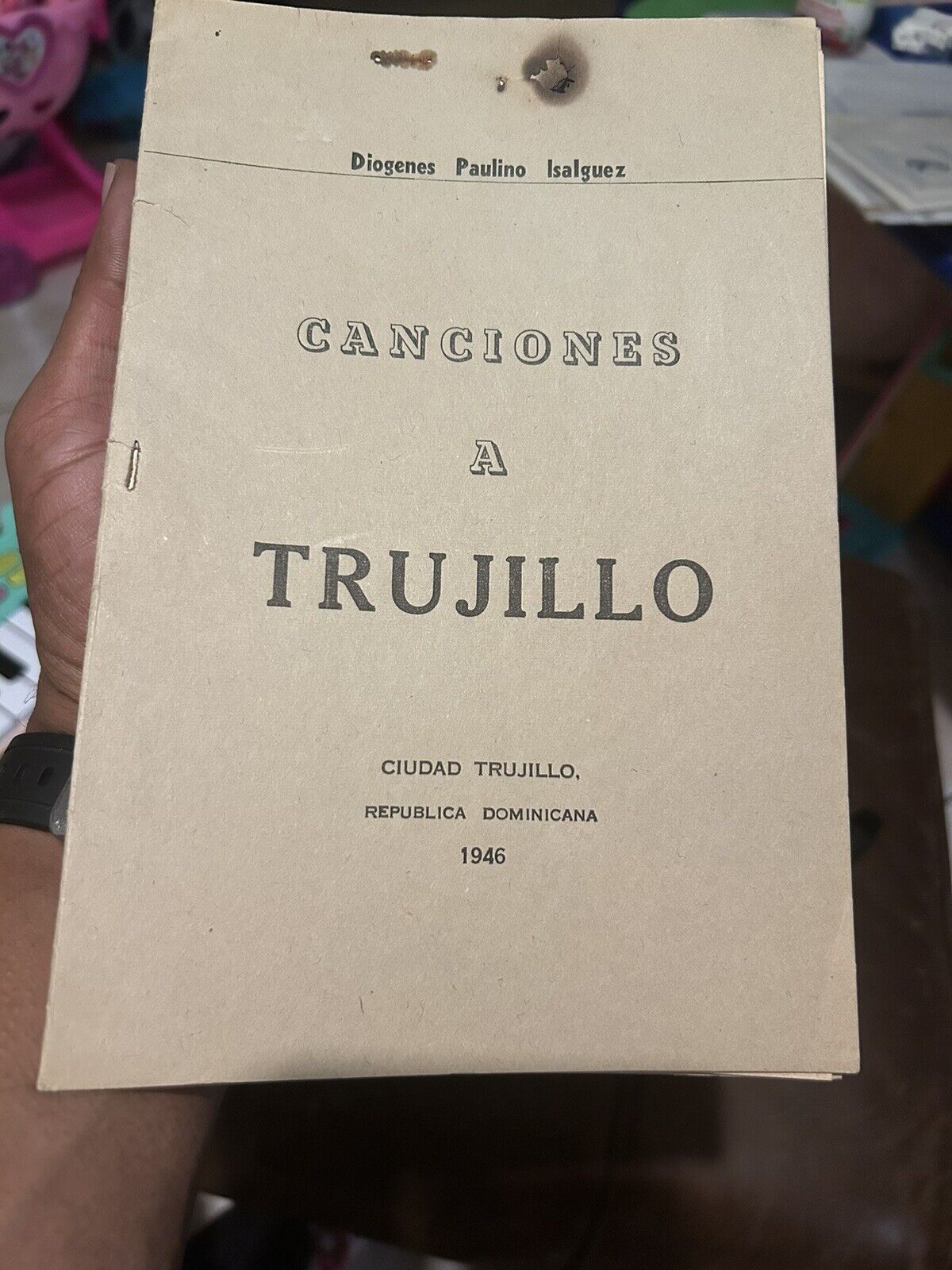 Rare 1949 Dominican Republic President Trujillo Song Book From Personal Estate 