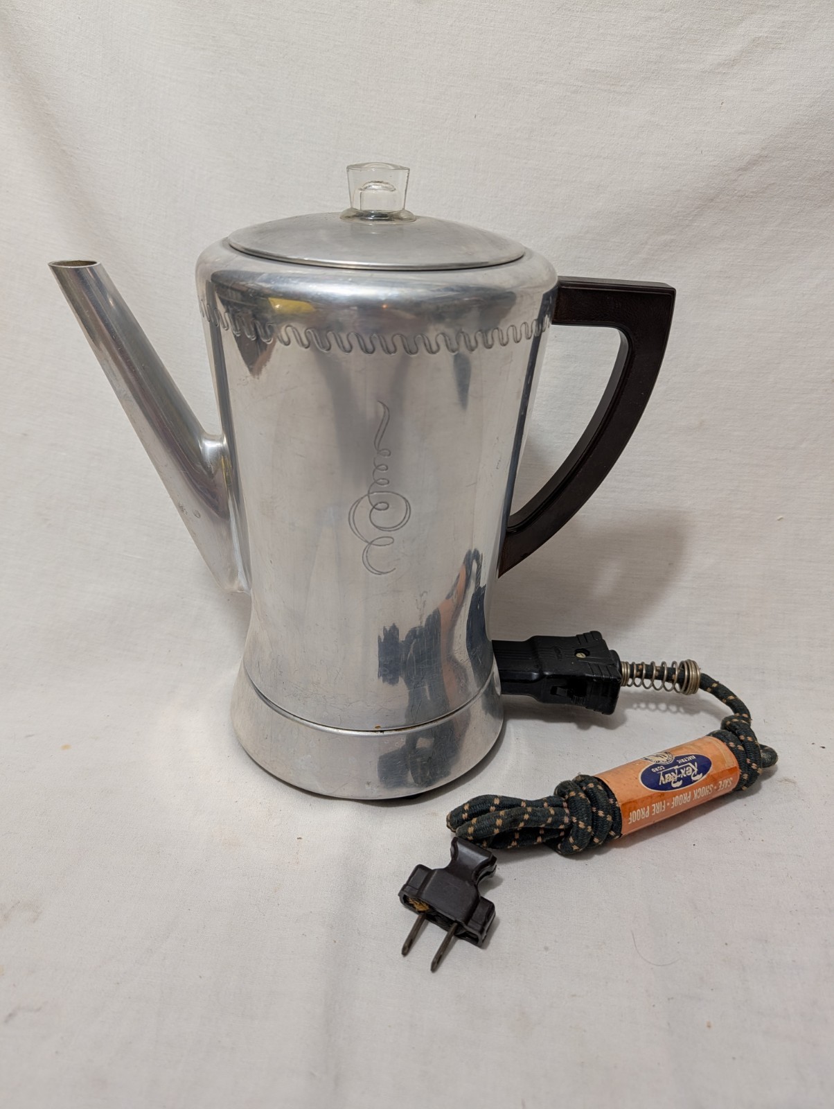 Vtg 1960s West Bend Flavo-Matic 8 Cup Automatic Percolator Electric Coffee Pot