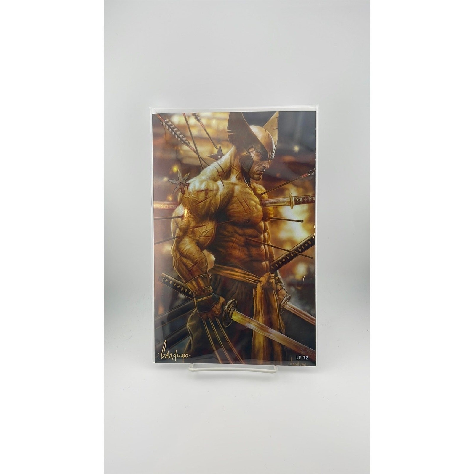 Bushido Claw Wolverine Signed Victor Garduno Foil Cover B NM W/COA