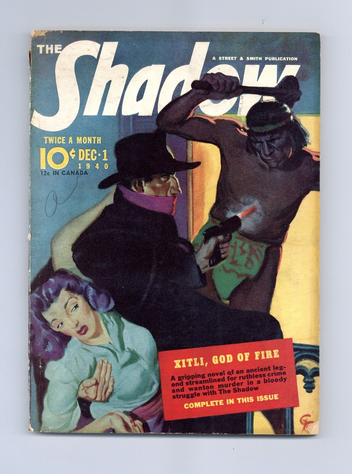Shadow Pulp Dec 1 1940 Vol. 36 #1 VG