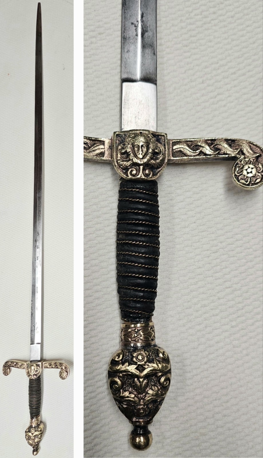 Antique 19th C. Solingen GERMANY Knights of Pythias Ceremonial Dress Sword Hilt