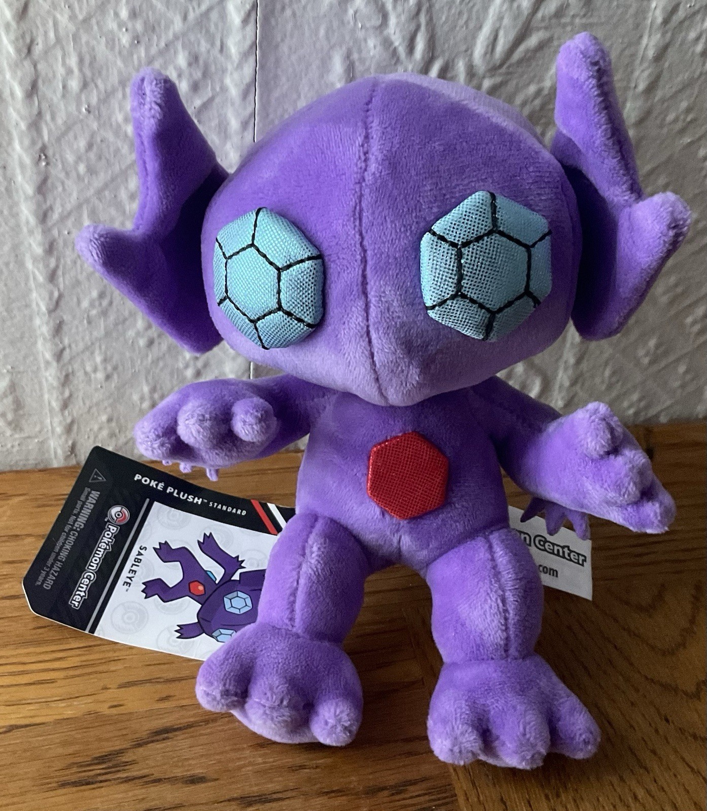 Pokemon Center Sableye Plush Toy NWT 2014