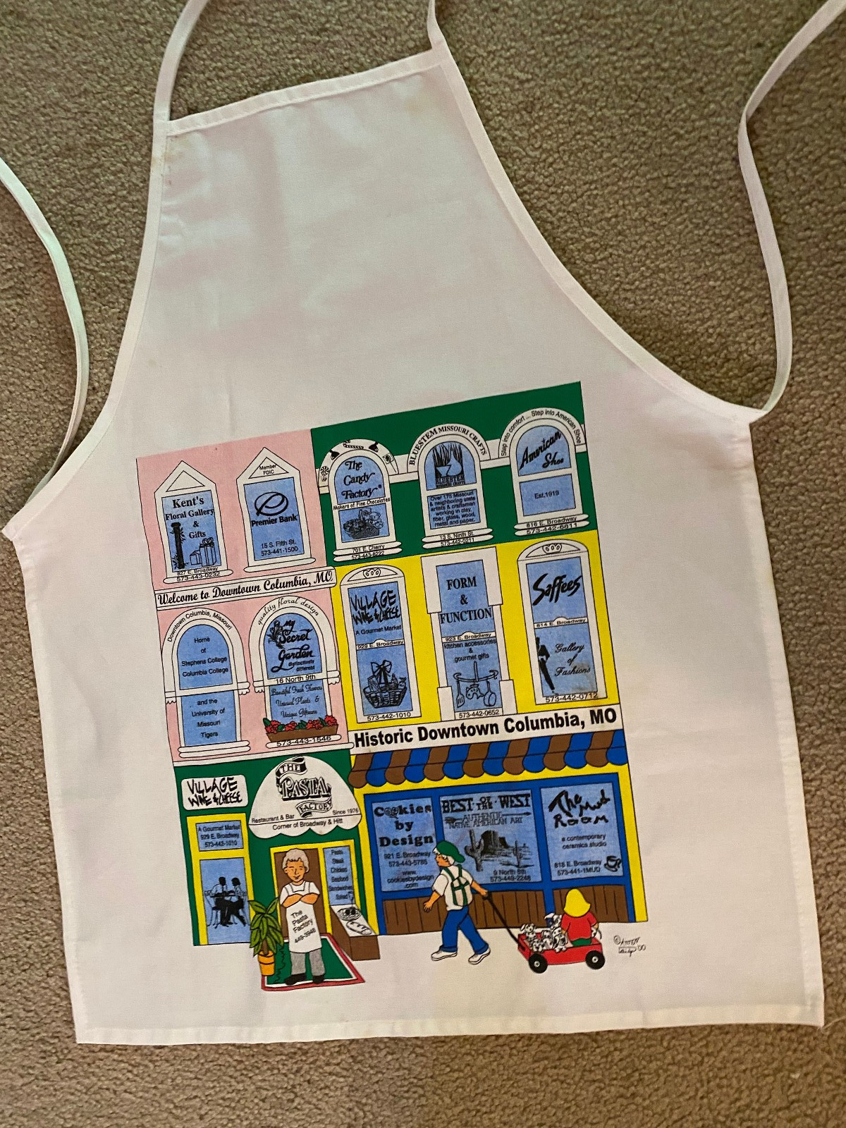 APRON COLUMBIA MO (HISTORIC DOWNTOWN COLUMBIA MO)