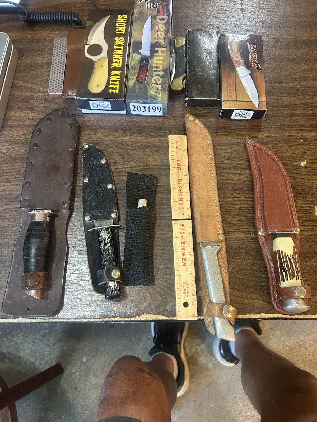 Knives VINTAGE (11) Fixed Bade - Buck 3blade. Some Great Shape Some Not Used/New