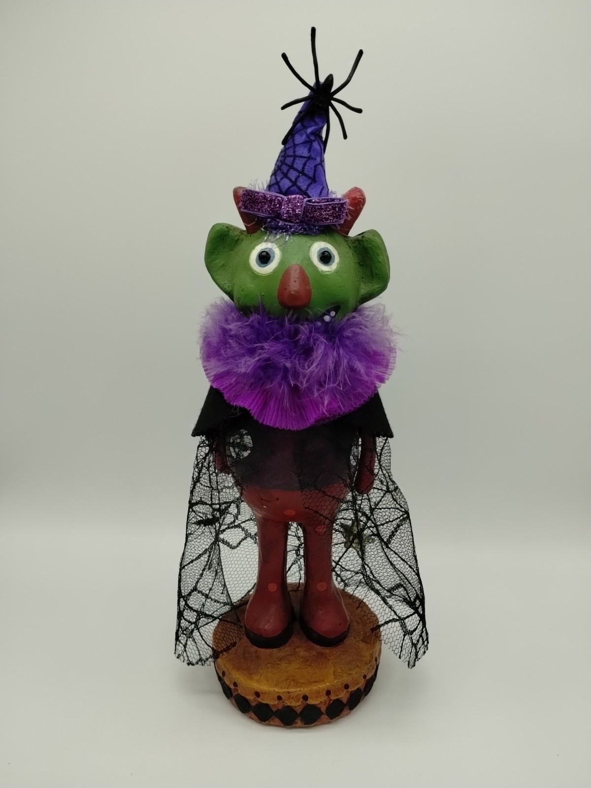 Cute Halloween Goblin Nodder Figurine Hat Spider