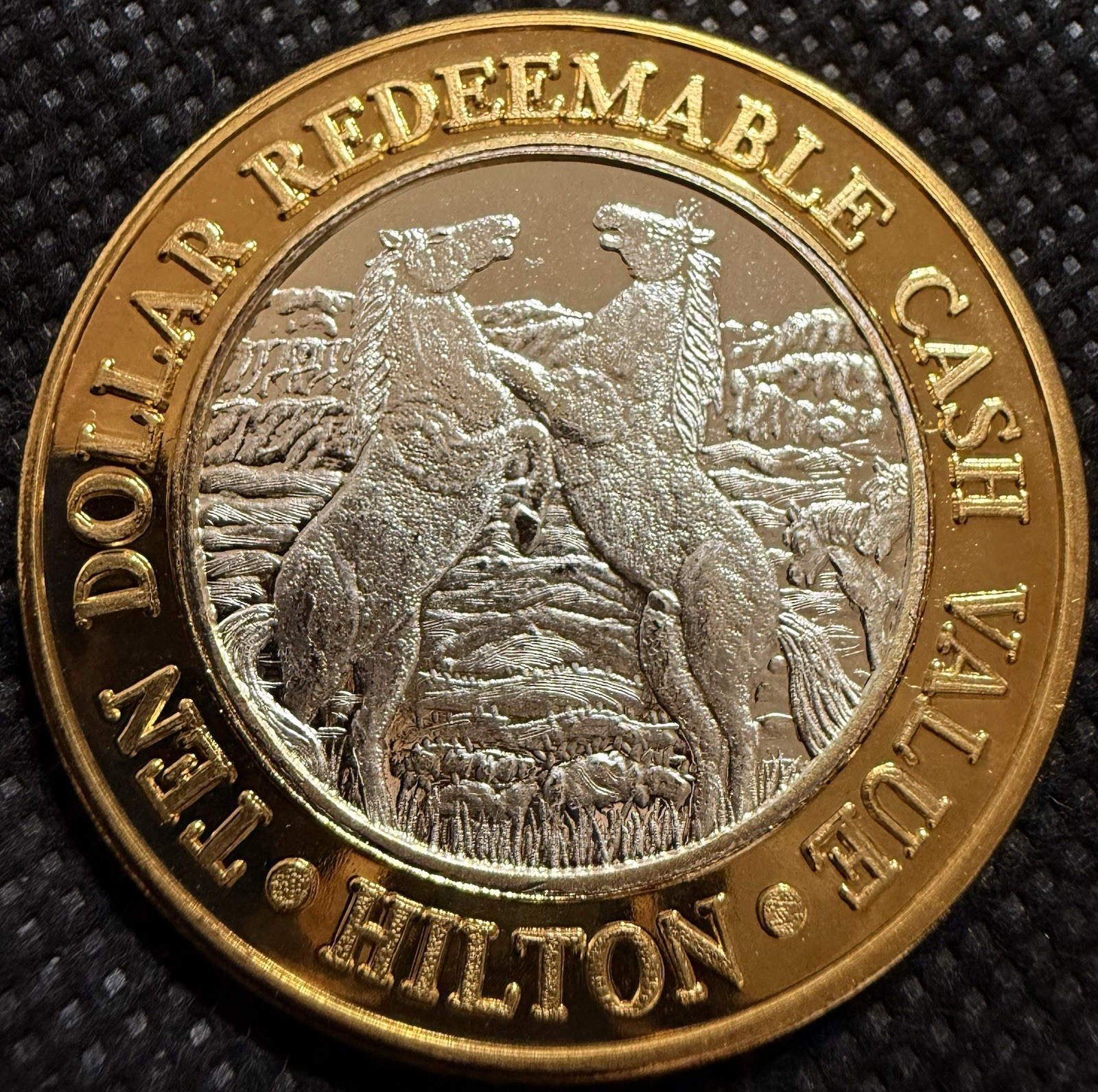 ⭐️RENO HILTON HOTEL & CASINO RARE Limited Edition 999% .6 Oz Pure Silver Strike