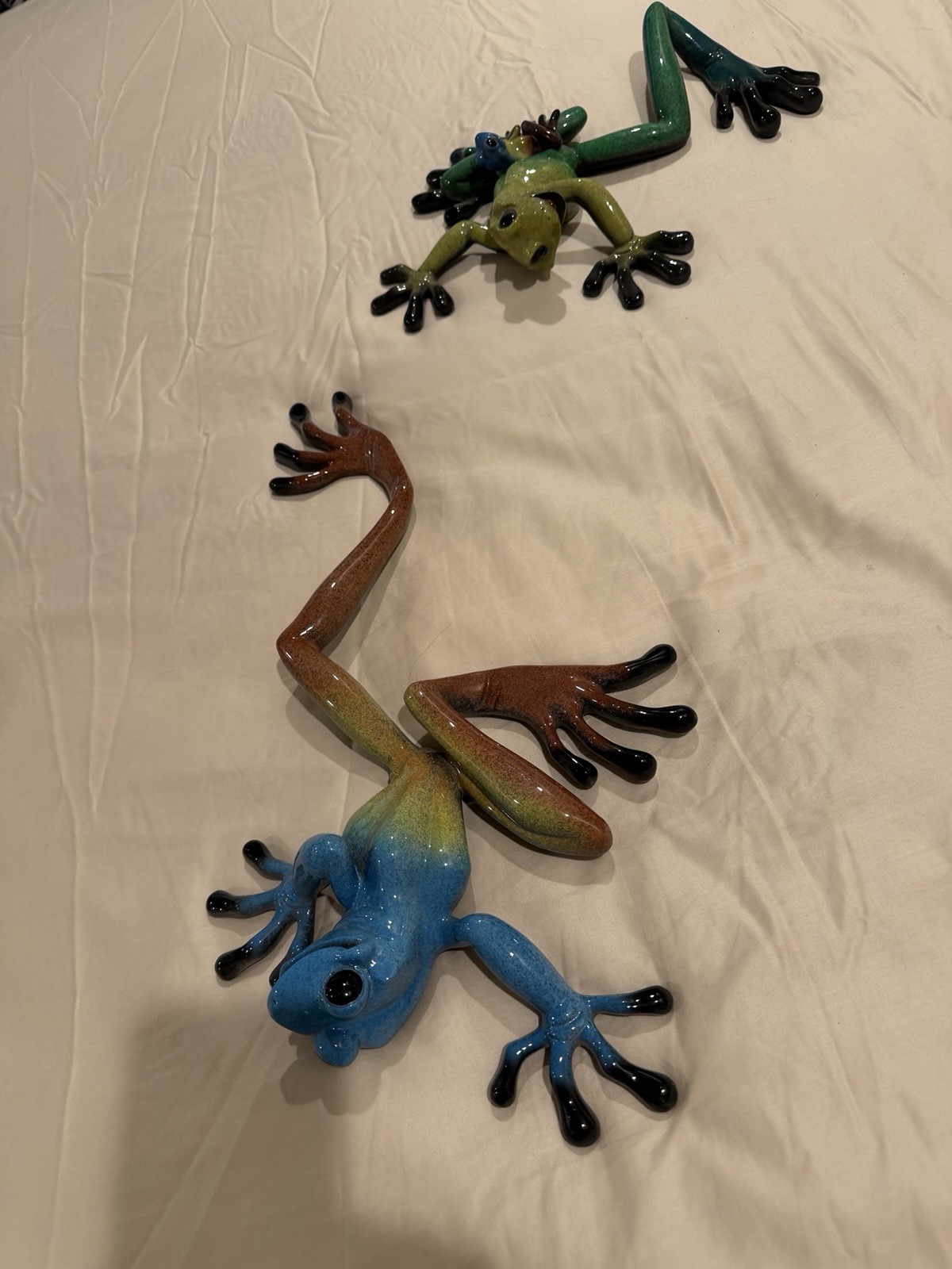 Kitty’s Critters Desi And Lucy And Lil Ricky Complete Family Frogs Vintage