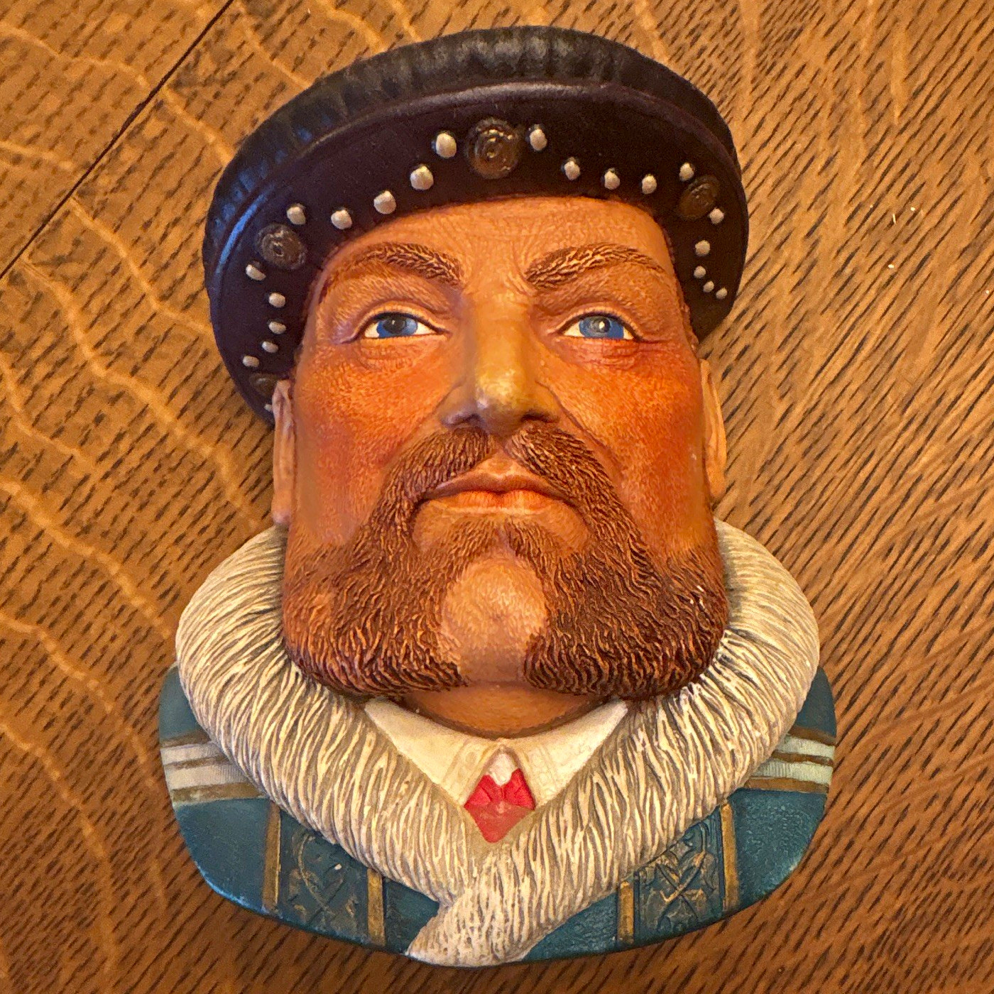 Legend Products King Henry VIII Wall Plaque Bust Chalkware Painted 1982