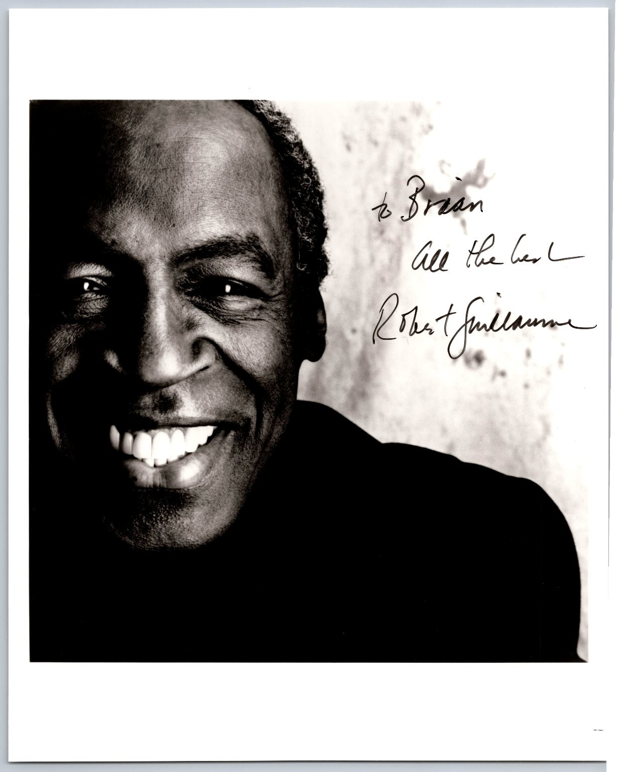 Robert Guillaume Autographed Photo Signed Autograph Actor Benson