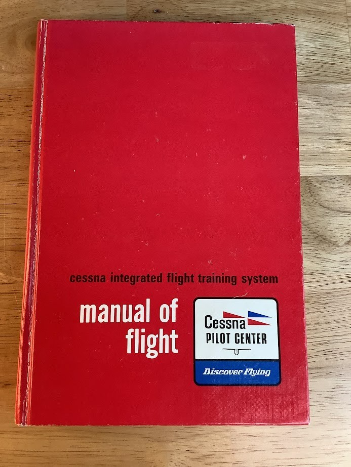 Vintage 1981 Cessna Manual of Flight Hardcover Training Book Jeppesen