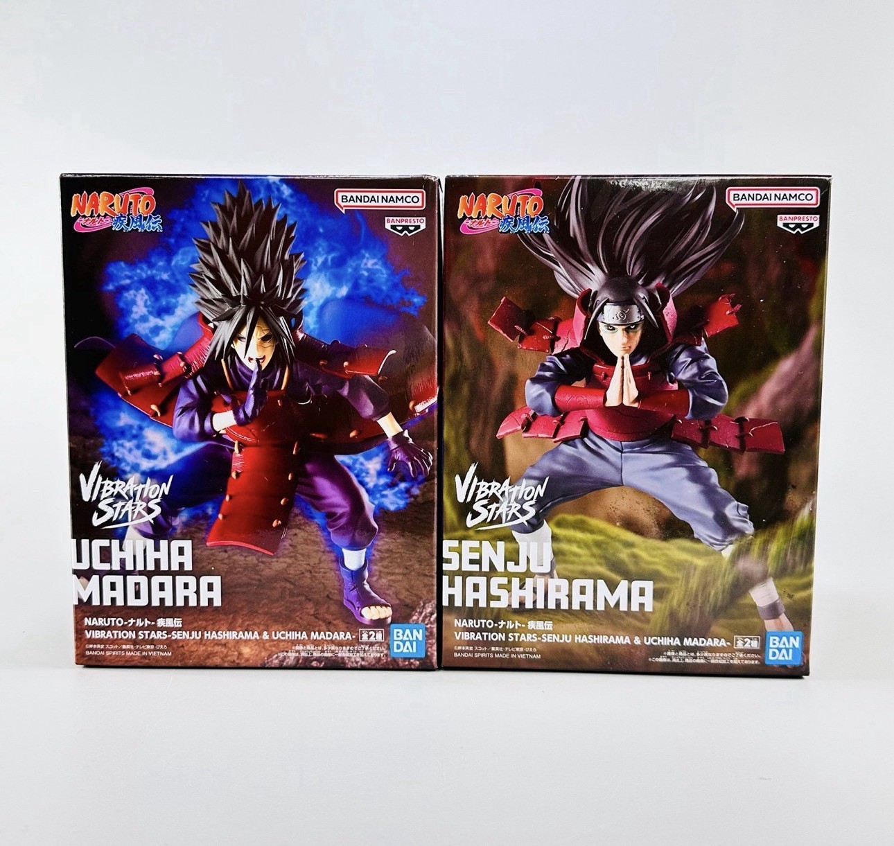 Authentic Naruto Shippuden VIBRATION STARS Senju Hashirama & Uchiha Madara set