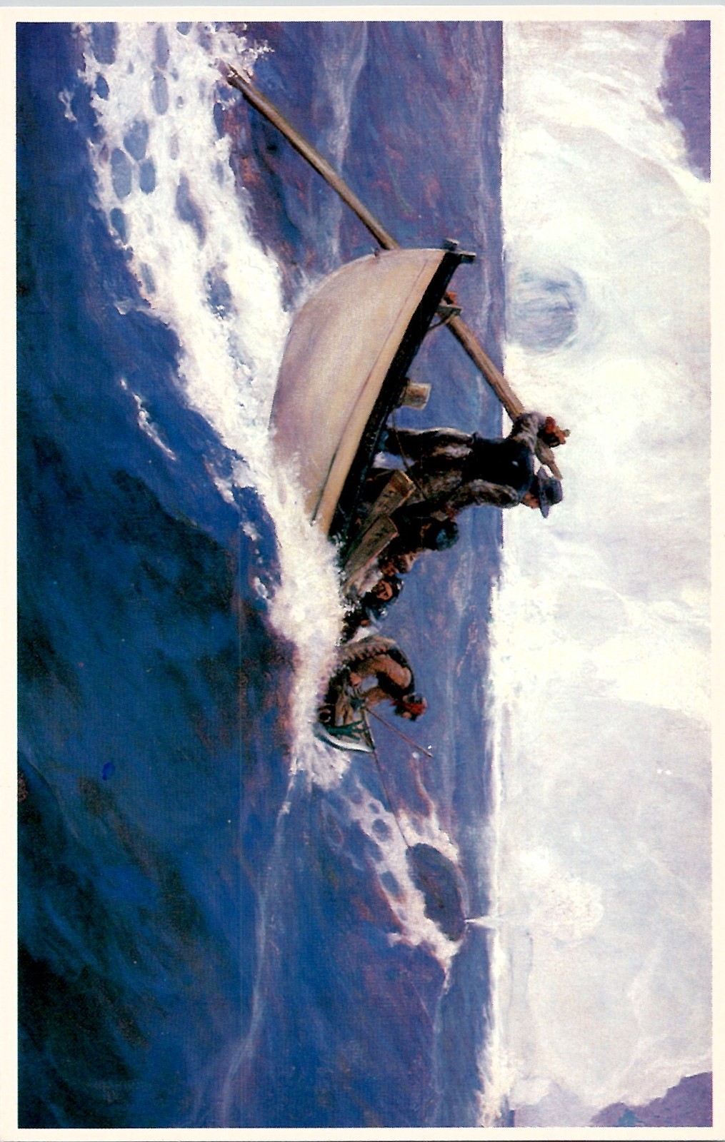 New Bedford MA Whaling Museum Clifford Ashley Bowhead Whale Boat Painting New Bedford MA Whaling Museum Clifford Ashley Bowhead Whale Boat Painting