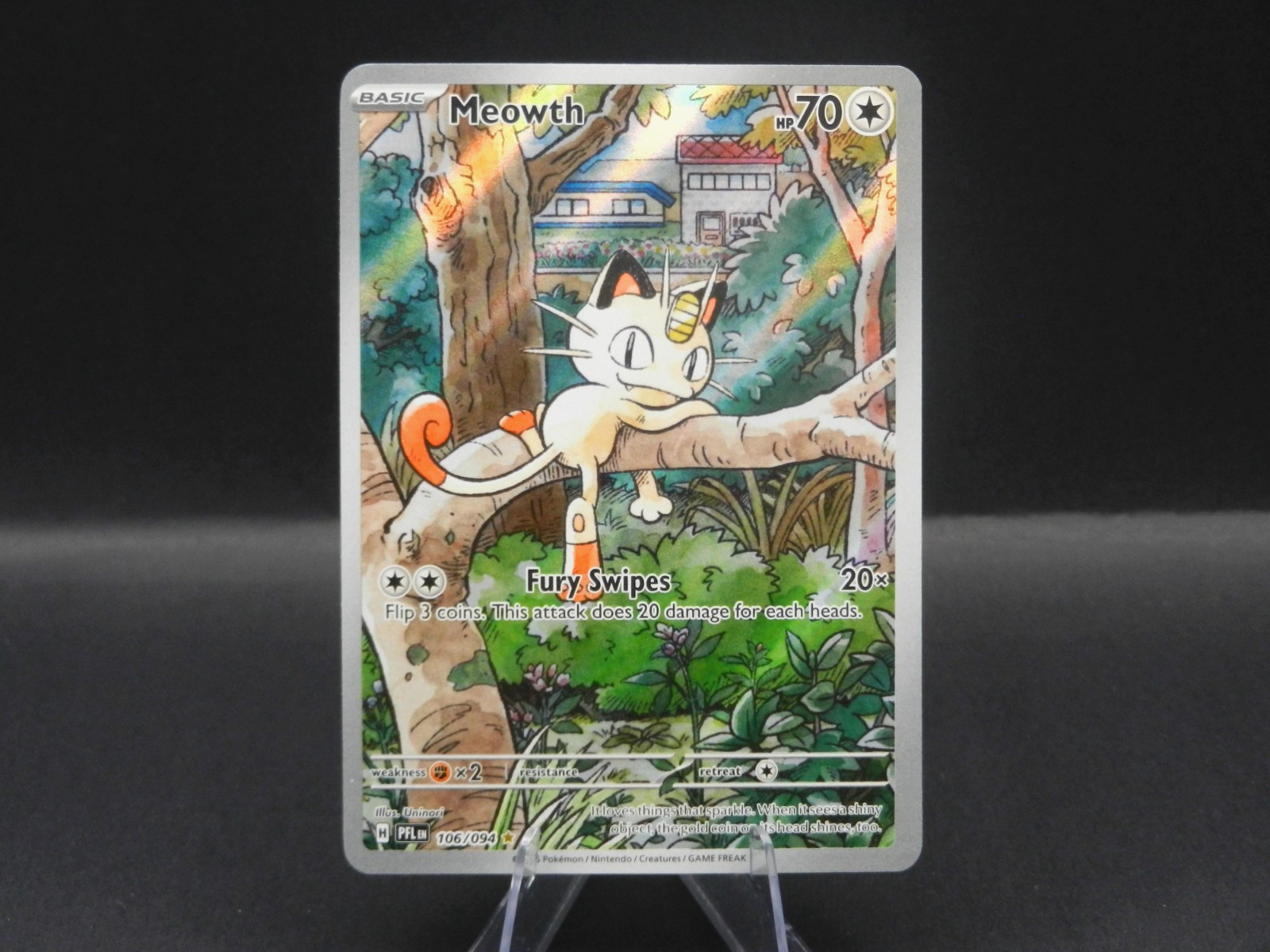 👾 MEOWTH | Illustration Rare ⭐ | Pokémon Phantasmal Flames #106/094 🔥🔥