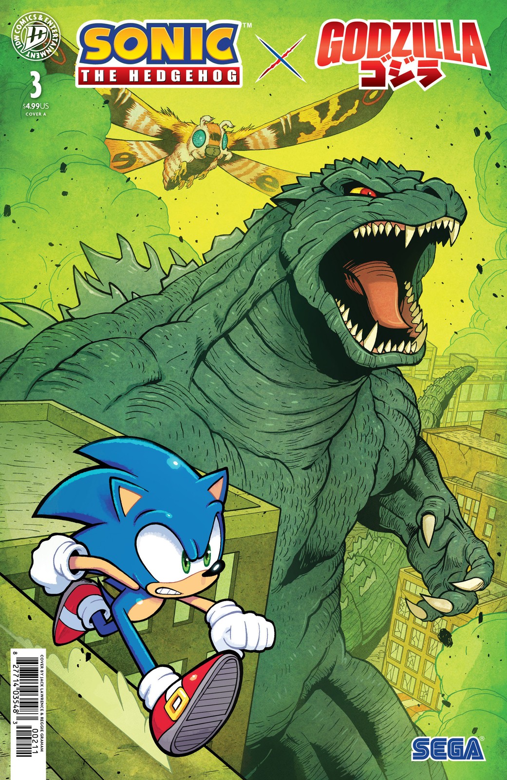 Sonic The Hedgehog X Godzilla #3 CVR A Lawrence 10/14/26