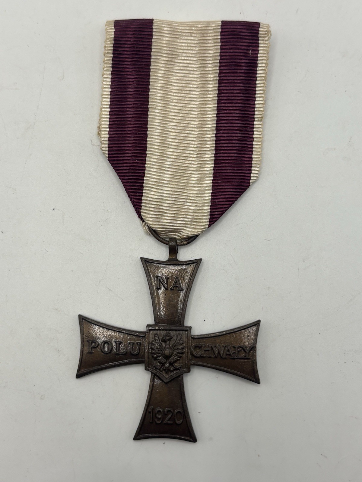 WW2 POLISH EXILE CROSS OF VALOR 1920 ORDER POLAND