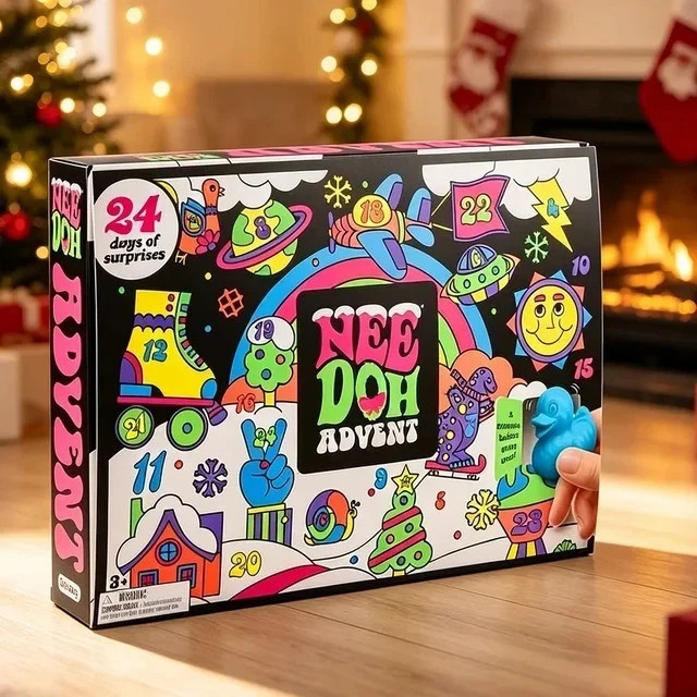 2026 NeeDoh Advent Calendar 24 Days Of Surprise Christmas Countdown BRAND NEW