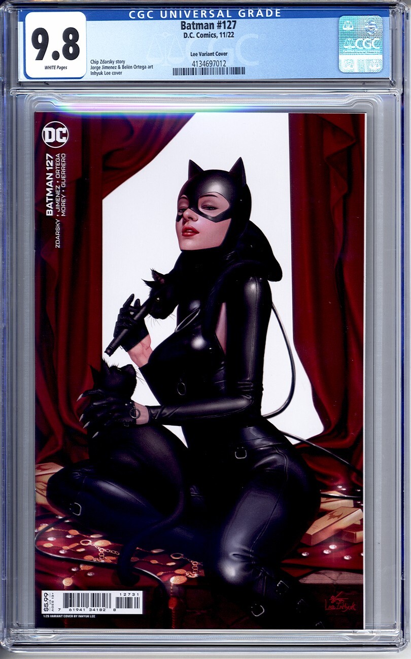 BATMAN #127 CGC 9.8 WP INHYUK LEE SEXY CATWOMAN VARIANT 2022