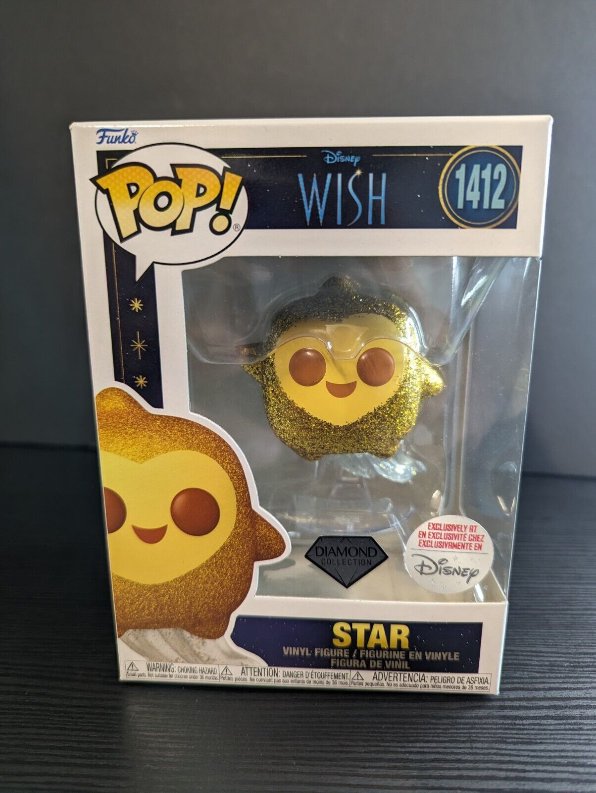 Funko Pop Disney #1412 Star Wish Diamond Collection Disney Exclusive