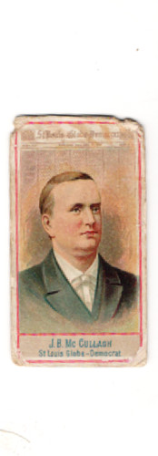 1887 N1 #29 J. B. McCullagh, Allen & Gi, Allen & Ginter American Editors