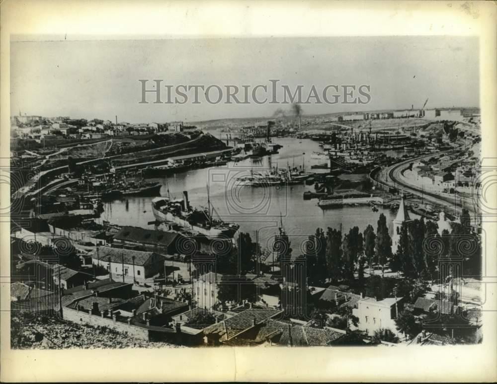 1942 Press Photo Aerial view of the Sevastopol, Crimea in the Soviet Russia