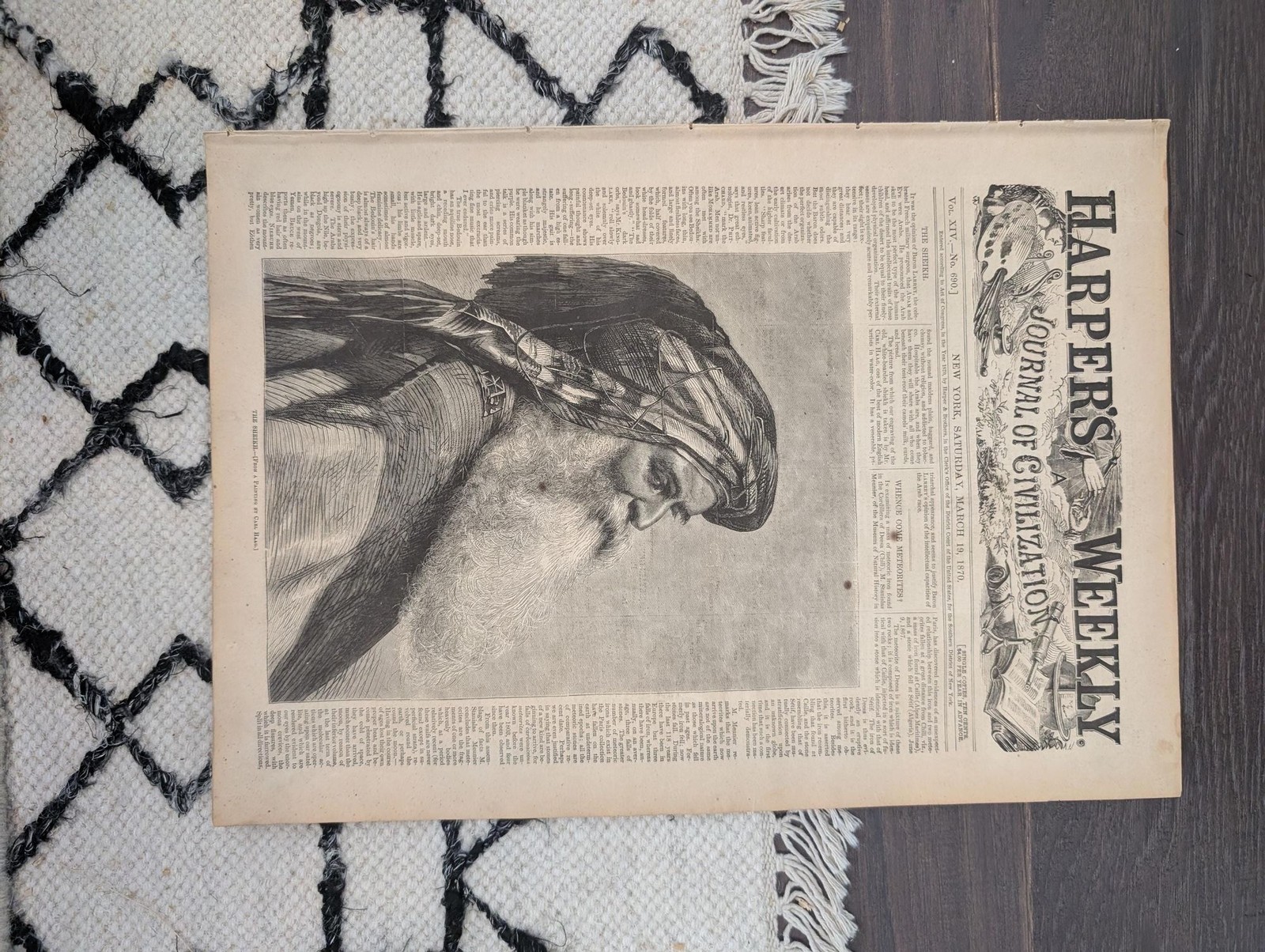 Harpers Weekly March 19, 1870 Fort Sumter Brooklyn Bridge Caisson Drunkards Prog