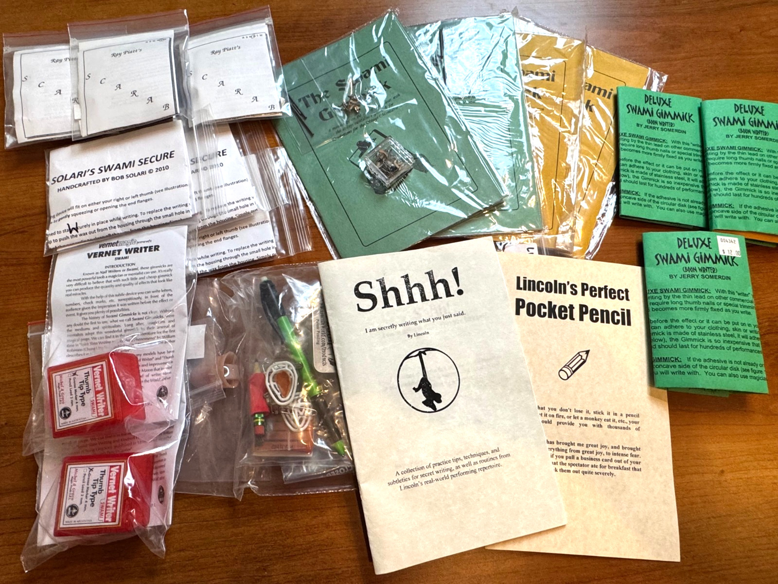 RARE: Swami Nail Writer HUGE Lot: Ray Piatt Scarab, Lincoln Best Boon, Solari +
