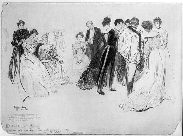 Charlotte Harding Women Conversation Illustration 1902 Grand Dames Clothes