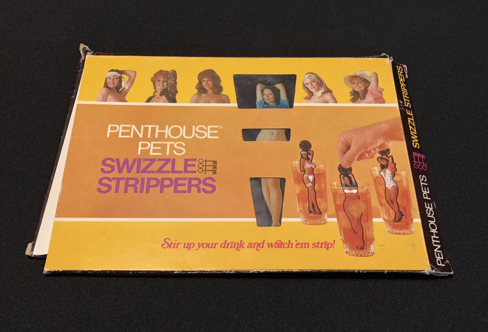 Vintage 1976 Penthouse Pets Swizzle Strippers Drink Stirrers Poynter In Box