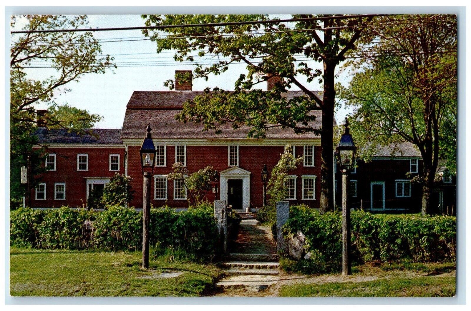 c1960's Entrance to Longfellow's Wayside Inn Sudbury Massachusetts MA Postcard
