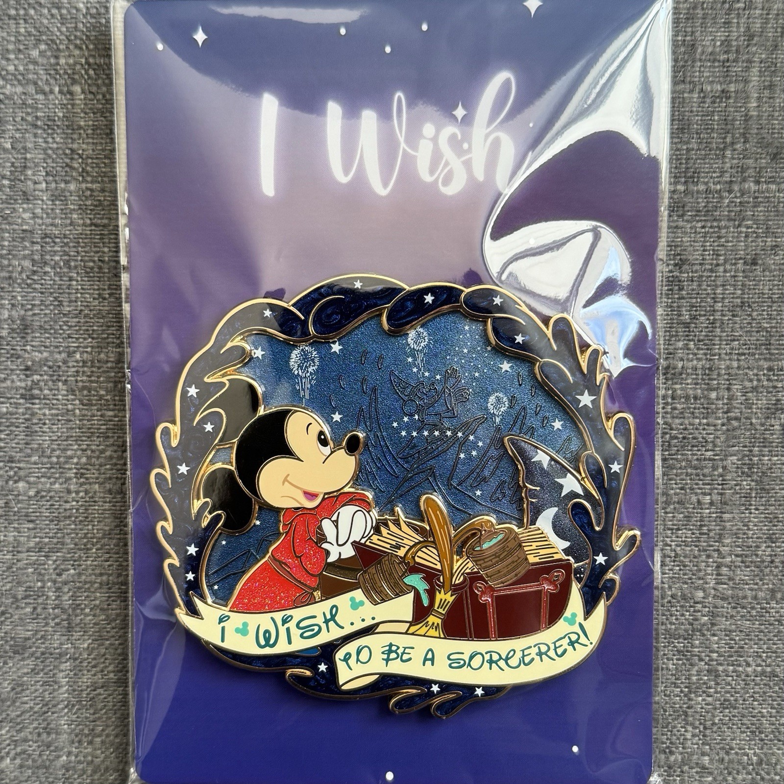 Disney Great Stone Dragon I Wish Sorcerer Mickey Fantasy Pin