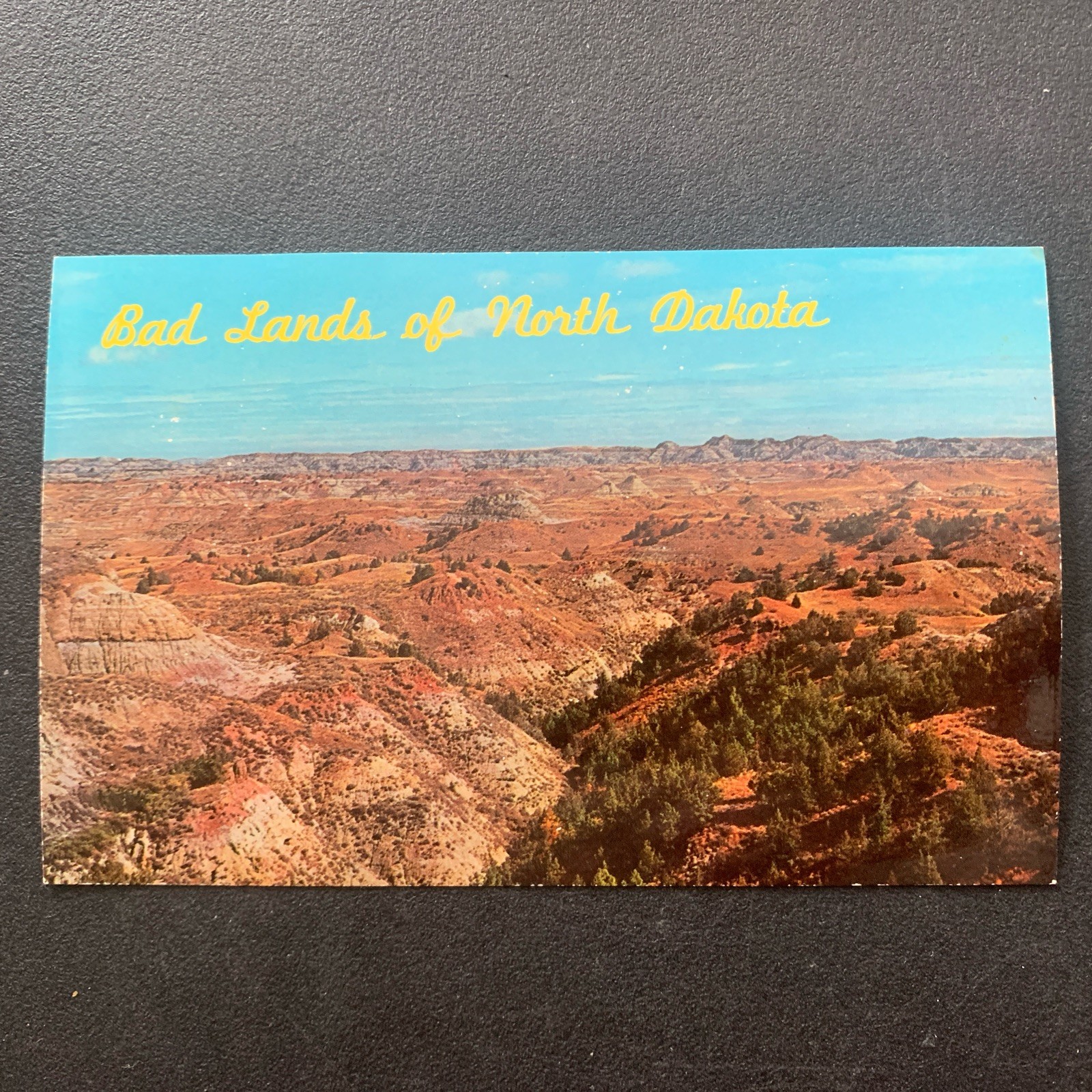 Vintage Postcard Bad Lands Aerial View Medora North Dakota Roosevelt Park