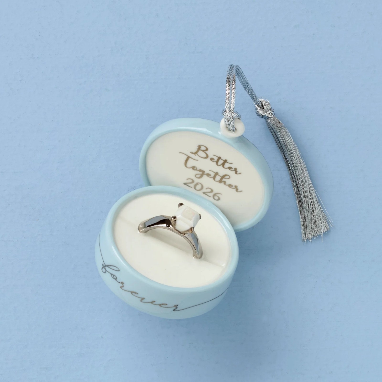 LENOX 2026 TOGETHER FOREVER RING BOX ORNAMENT 898580.NEW IN BOX