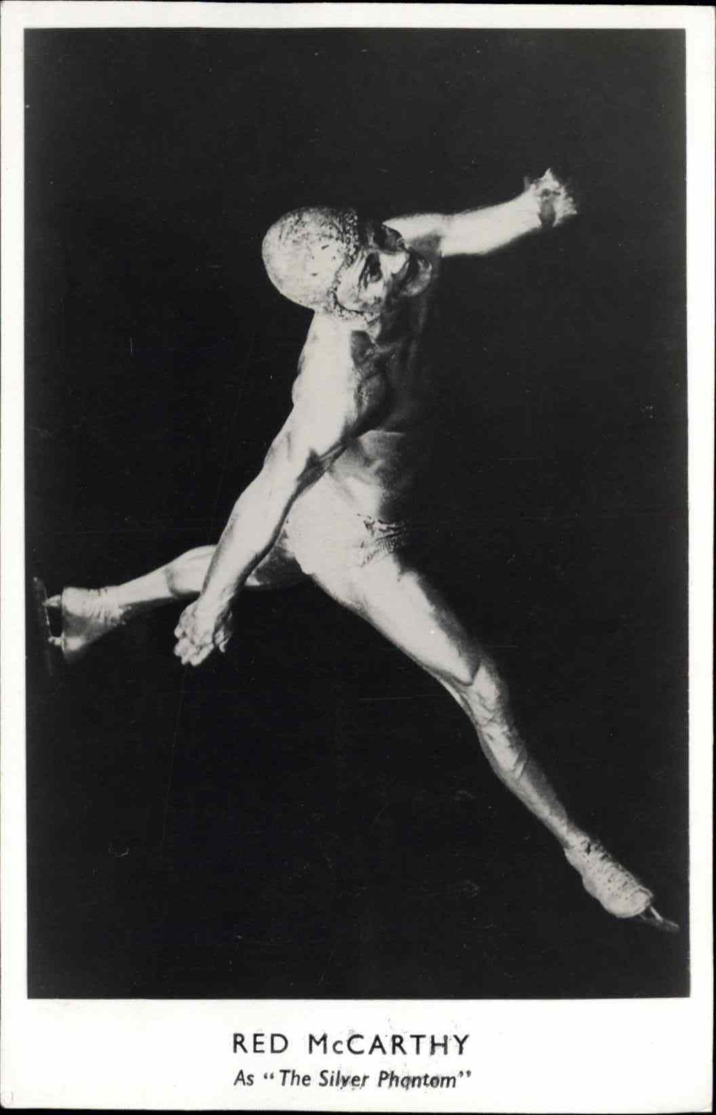 Ice Figure Skating Red McCarthy Silver Phantom Gay Interest c1930s RPPC Postcard Ice Figure Skating Red McCarthy Silver Phantom Gay Interest c1930s RPPC Postcard