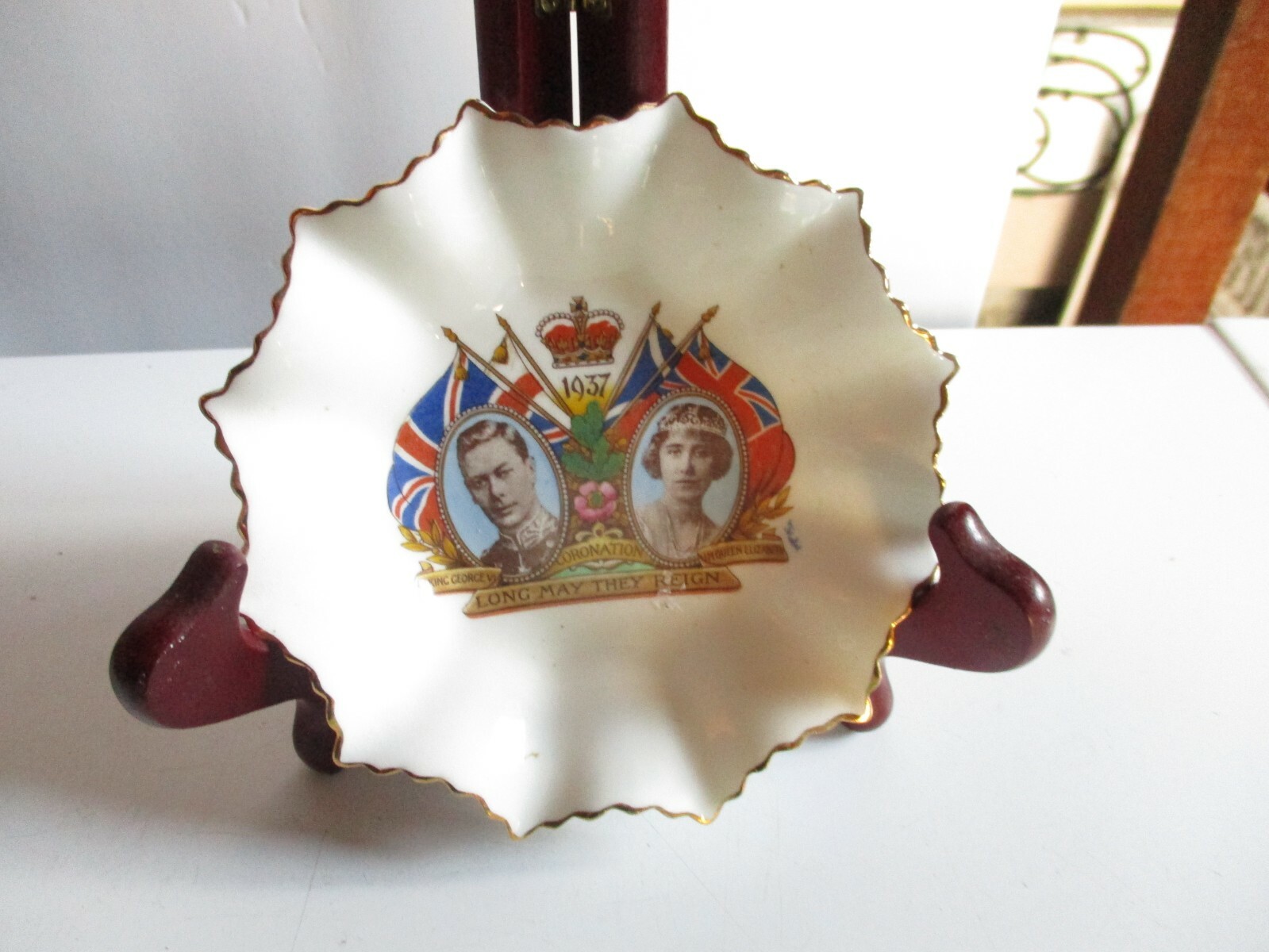 AYNSLEY KING GEORGE VI QUEEN ELIZABETH CORONATION 1937 TRINKET DISH