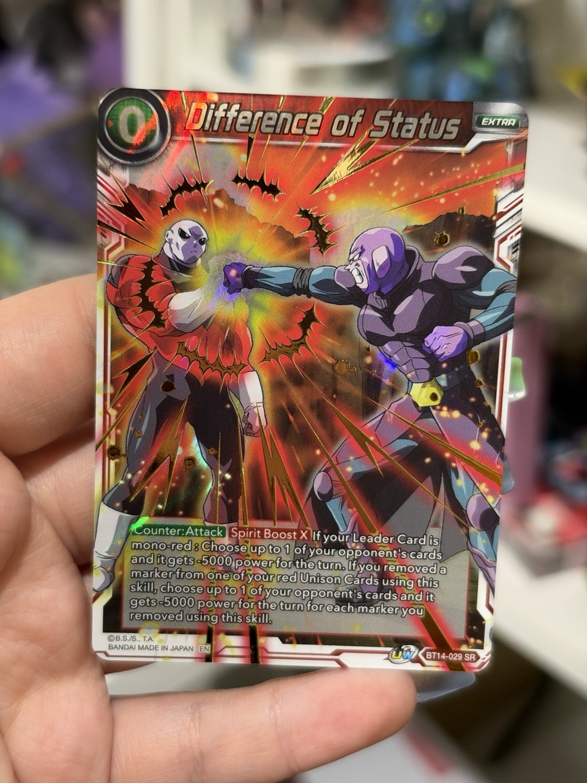 Difference of Status Super Rare Cross Spirits BT14-029 NM
