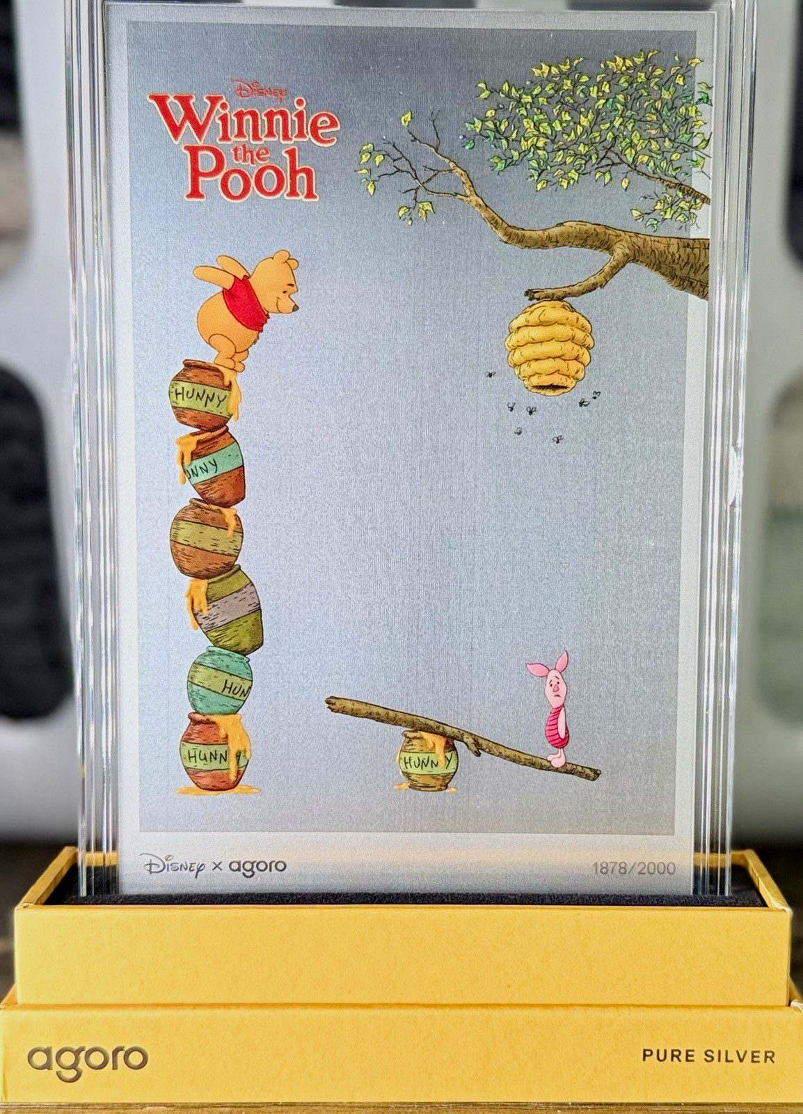 agoro Disney Winnie the Pooh Pure Silver Foil SN:1878/2000